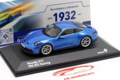Porsche 911 (992) GT3 Touring Baujahr 2023 südseeblau metallic 1:43 Solido