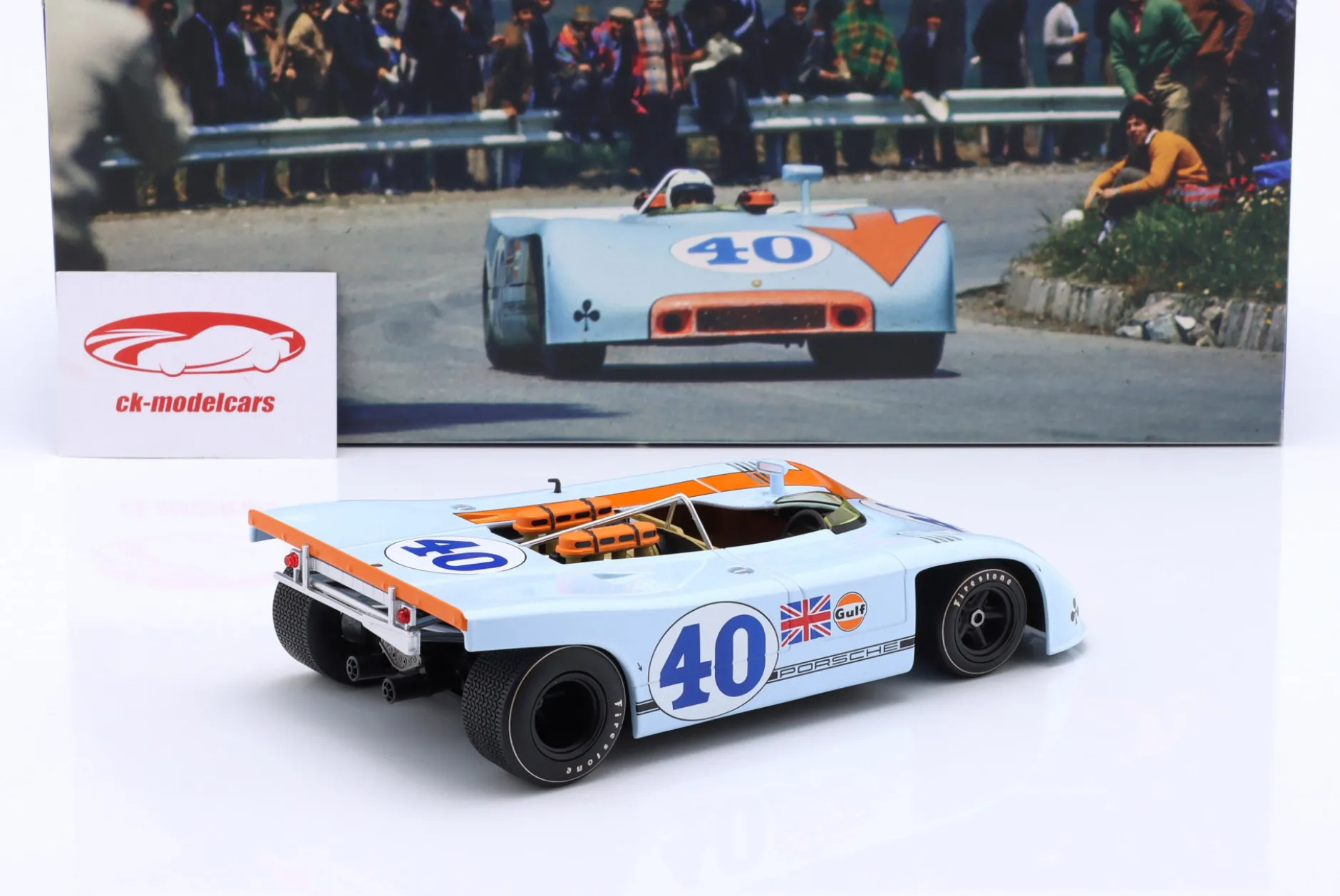 Porsche 908/03 Gulf #40 2nd Targa Florio 1970 Kinnunen, Rodriguez 1:18 WERK83