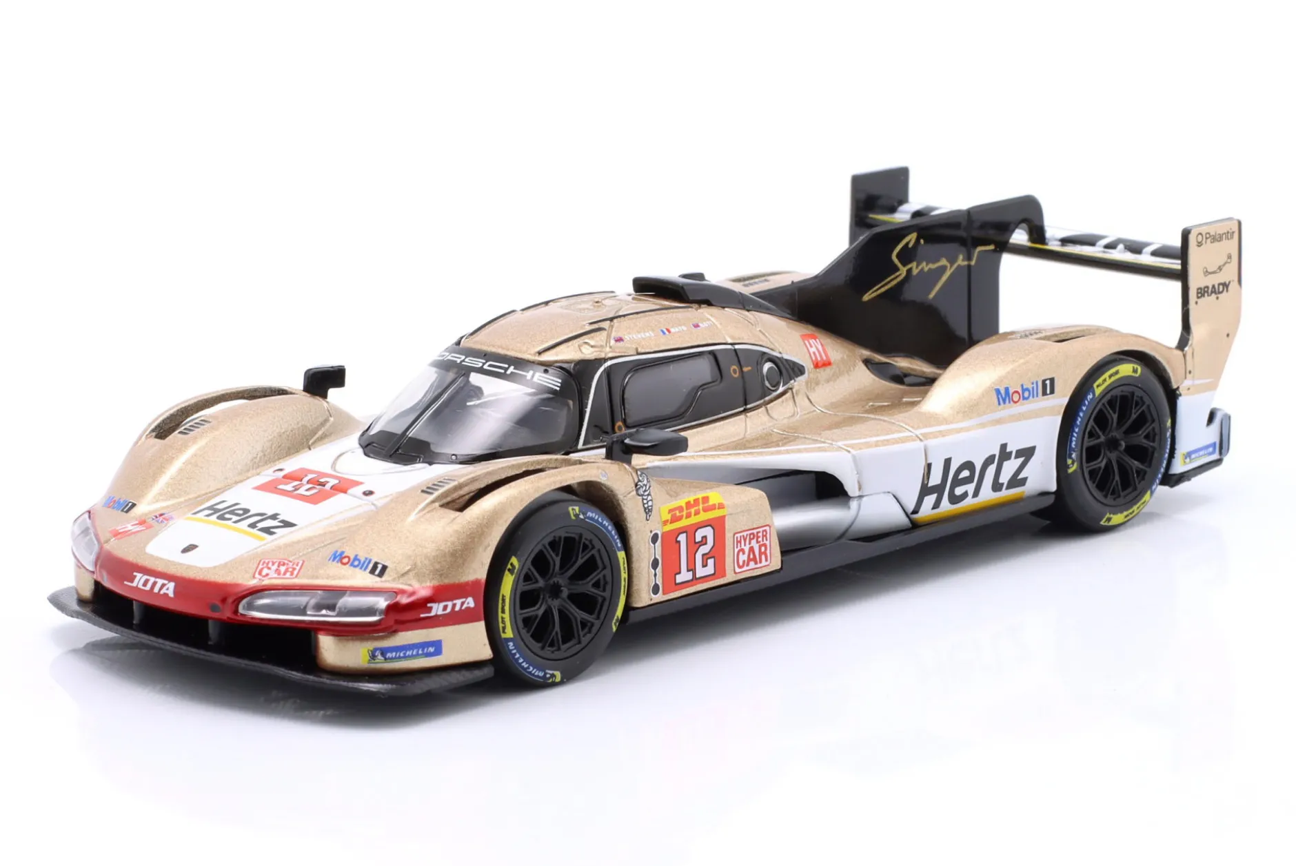 Porsche 963 #12 Hertz Team Jota FIA WEC 2024 Ilott, Stevens 1:43 Bburago