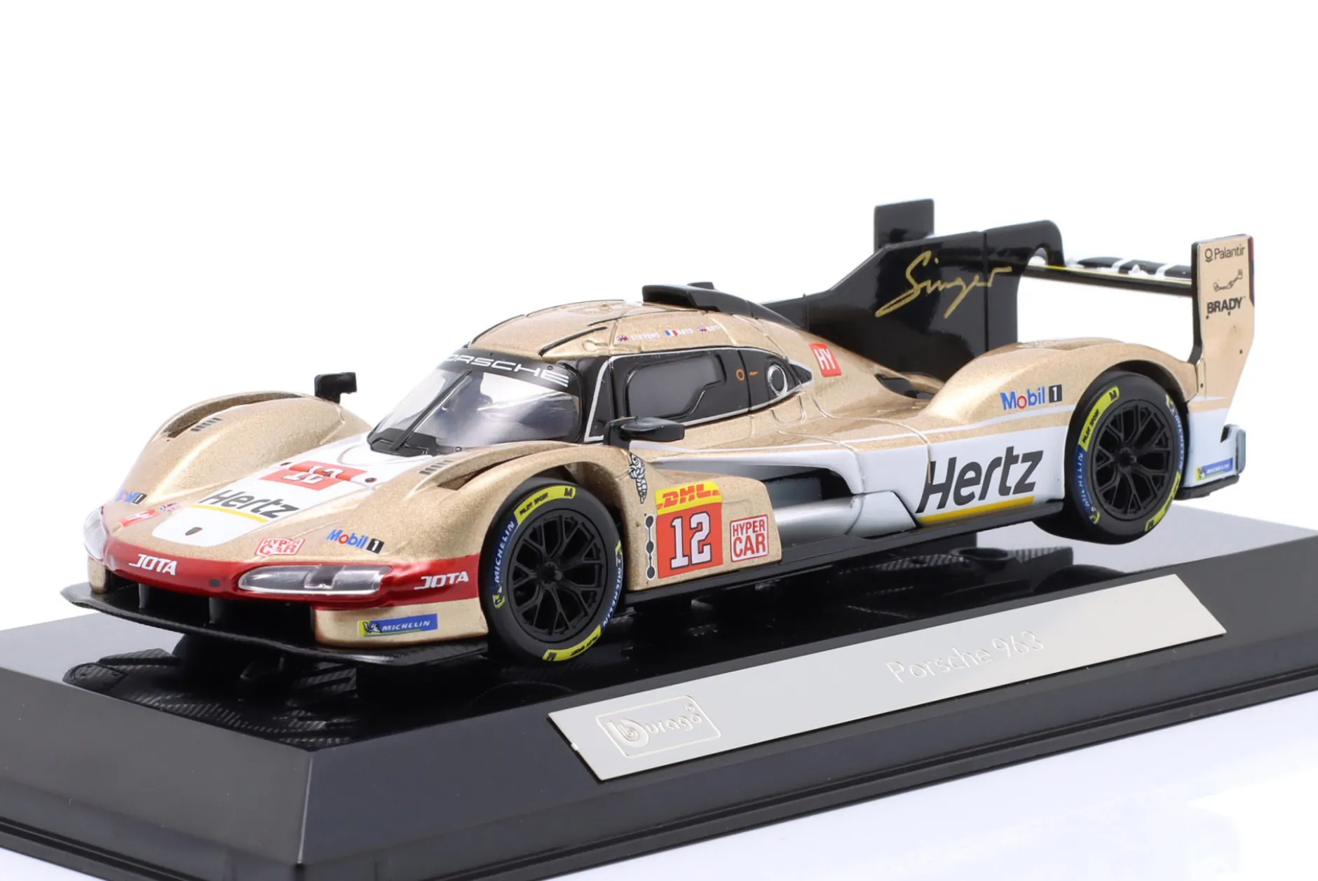 Porsche 963 #12 Hertz Team Jota FIA WEC 2024 Ilott, Stevens 1:43 Bburago