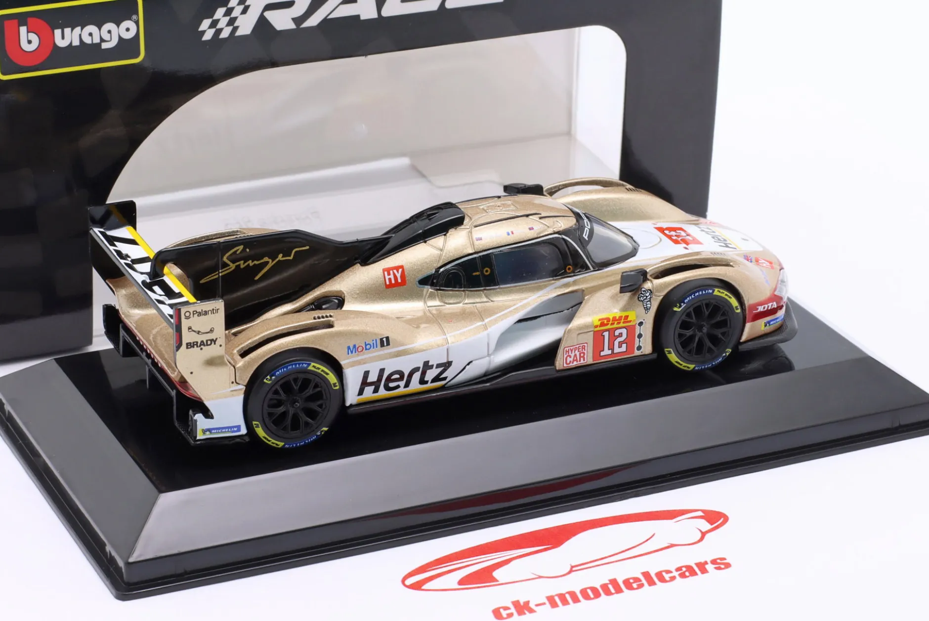 Porsche 963 #12 Hertz Team Jota FIA WEC 2024 Ilott, Stevens 1:43 Bburago