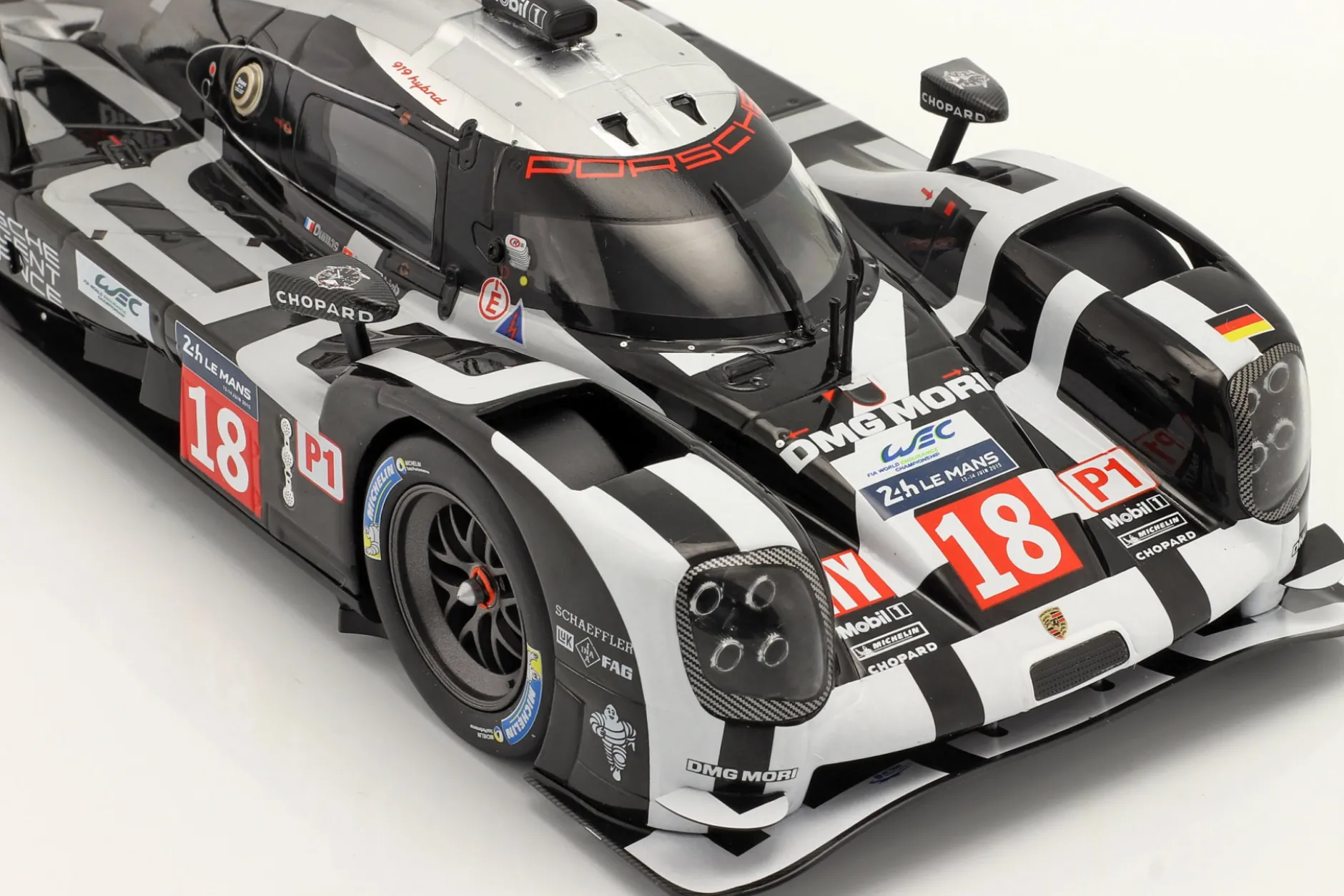 Porsche 919 Hybrid #18 Pole Position 24h LeMans 2015 Lieb, Dumas, Jani 1:18 Ixo