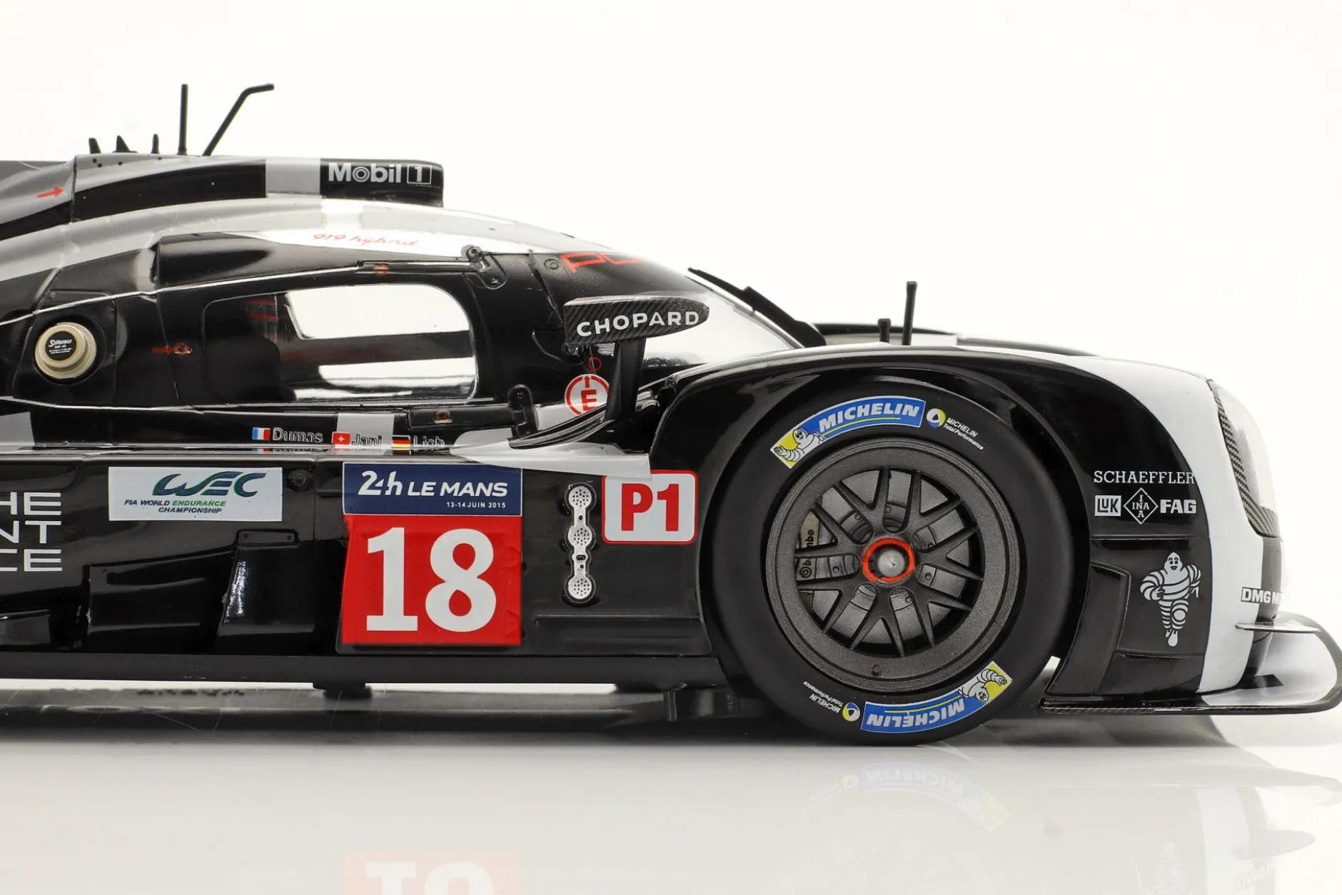 Porsche 919 Hybrid #18 Pole Position 24h LeMans 2015 Lieb, Dumas, Jani 1:18 Ixo