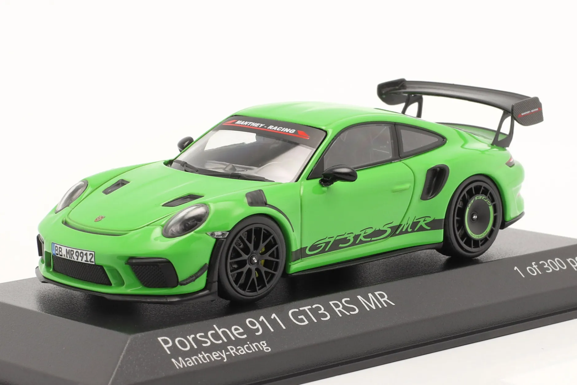 Porsche 911 (991 II) GT3 RS MR Manthey Racing grün 1:43 Minichamps