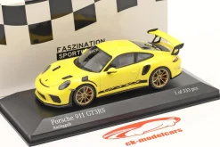 Porsche 911 (991 II) GT3 RS 2018 racinggelb / goldene Felgen 1:43 Minichamps