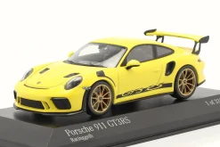 Porsche 911 (991 II) GT3 RS 2018 racinggelb / goldene Felgen 1:43 Minichamps