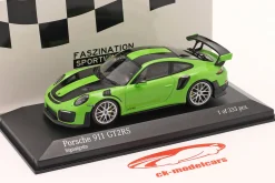 Porsche 911 (991 II) GT2 RS Weissach Package 2018 signalgrün / silberne Felgen 1:43 Minichamps
