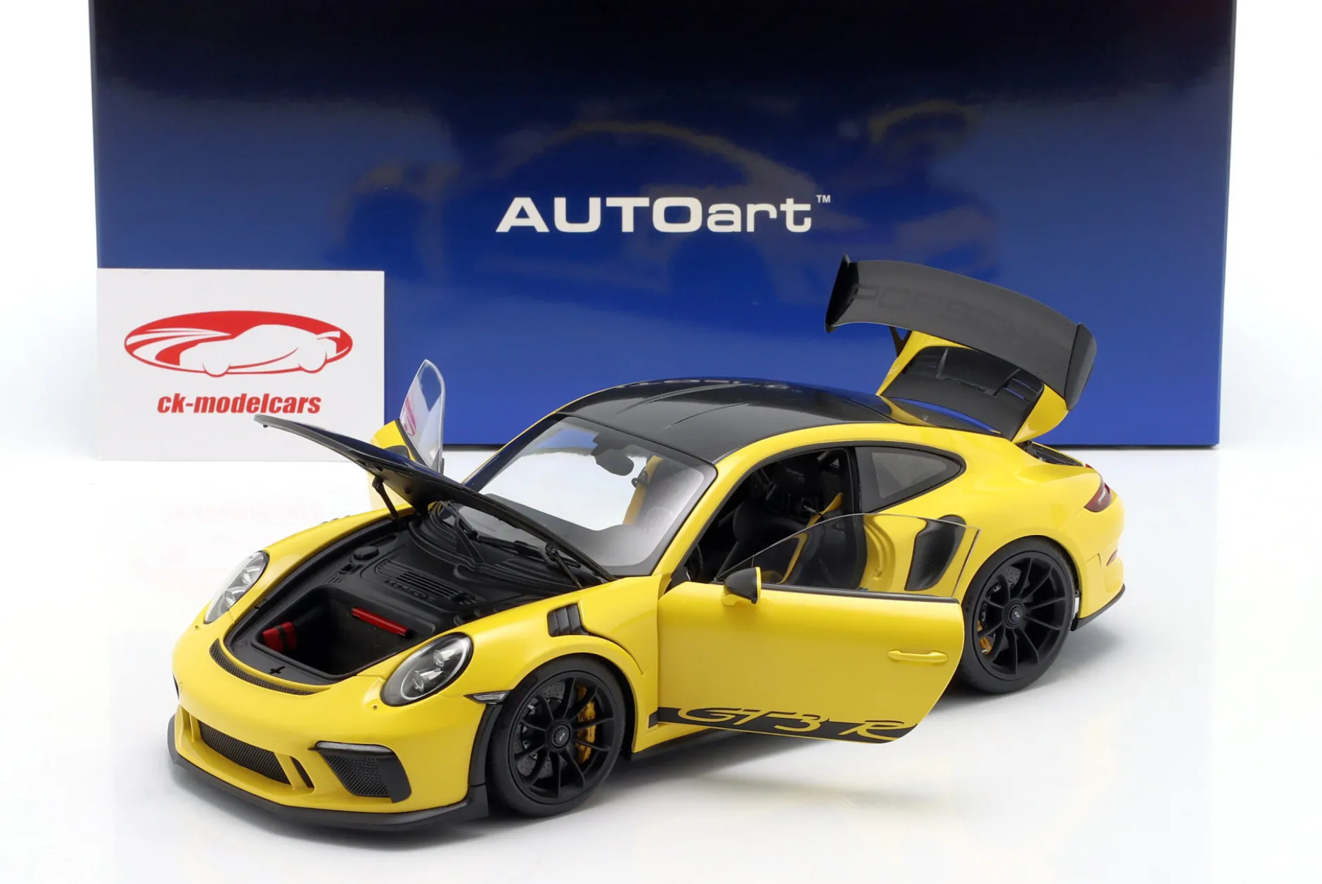 Porsche 911 (991 II) GT3 RS Weissach-Paket 2017 racing gelb 1:18 AUTOart