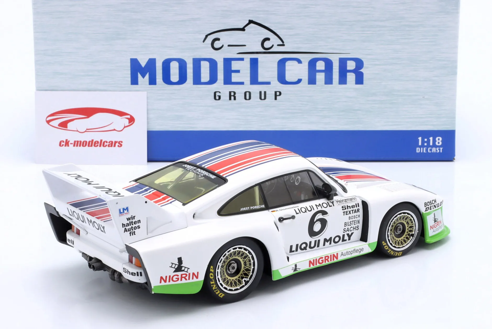 Porsche 935 J #6 3rd DRM Spa 1980 R. Stommelen 1:18 ModelCar Group