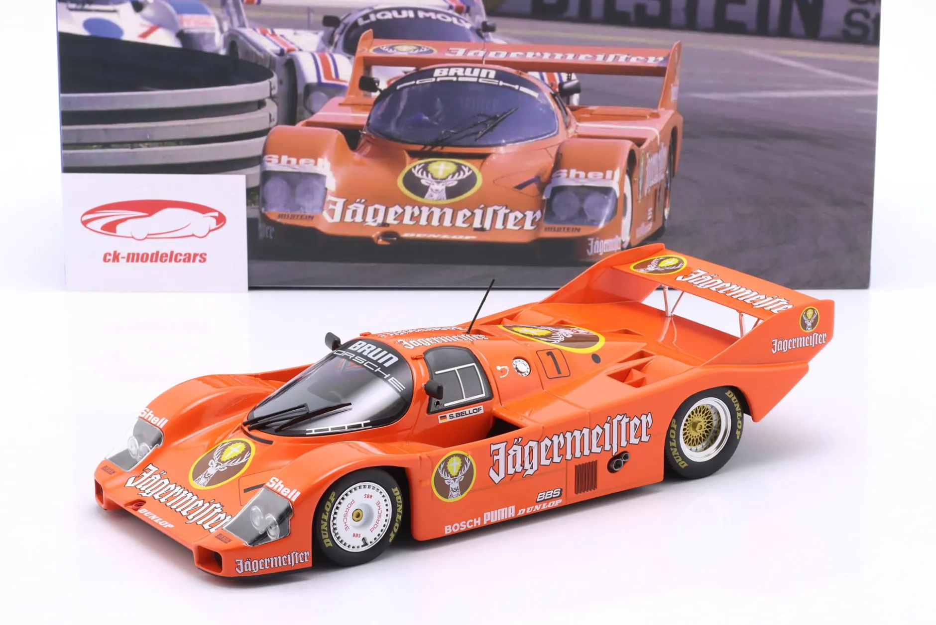 Porsche 956K Brun #1 3rd 200 Meilen Norisring DRM 1984 Stefan Bellof 1:18 WERK83