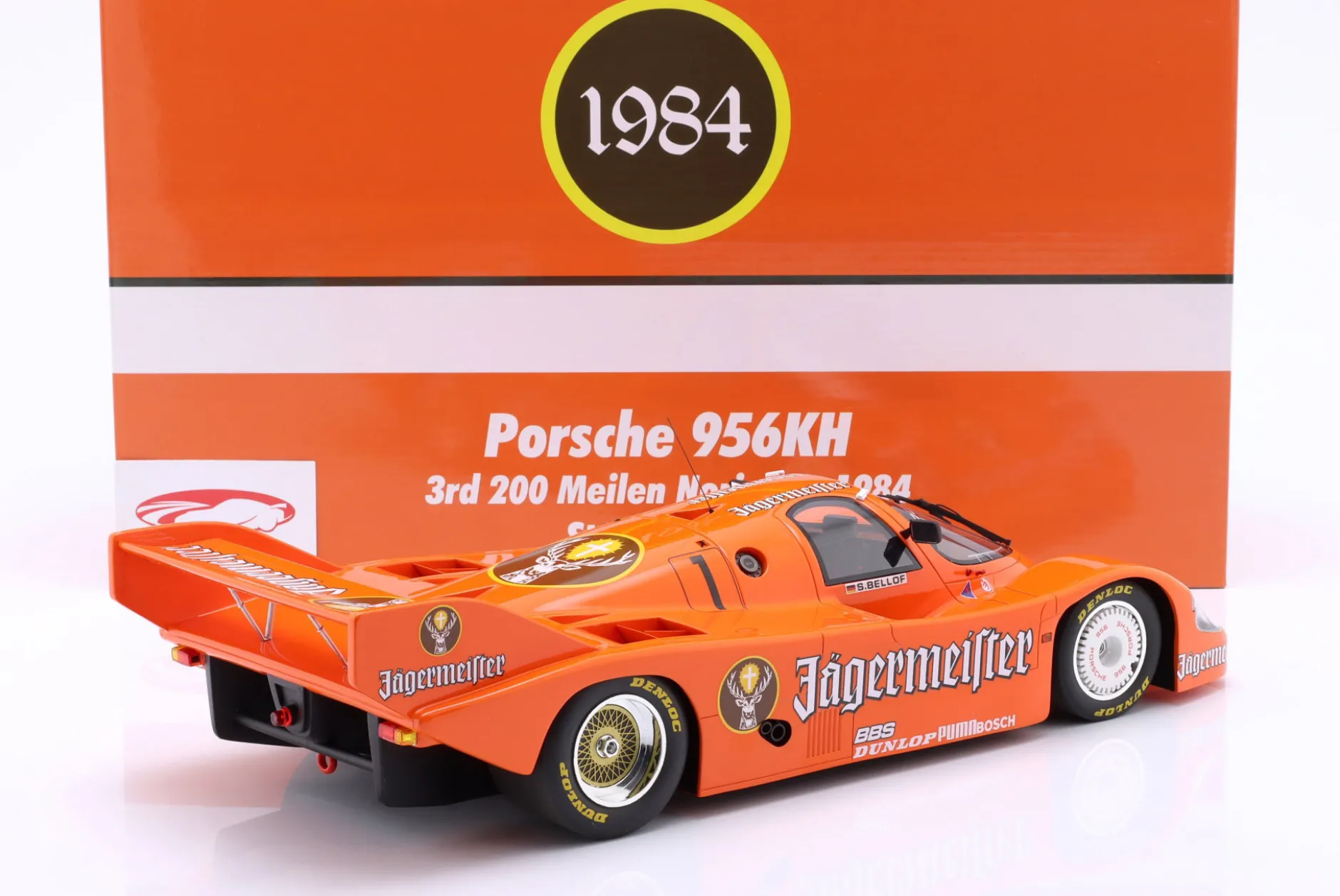 Porsche 956K Brun #1 3rd 200 Meilen Norisring 1984 Stefan Bellof 1:12 WERK83