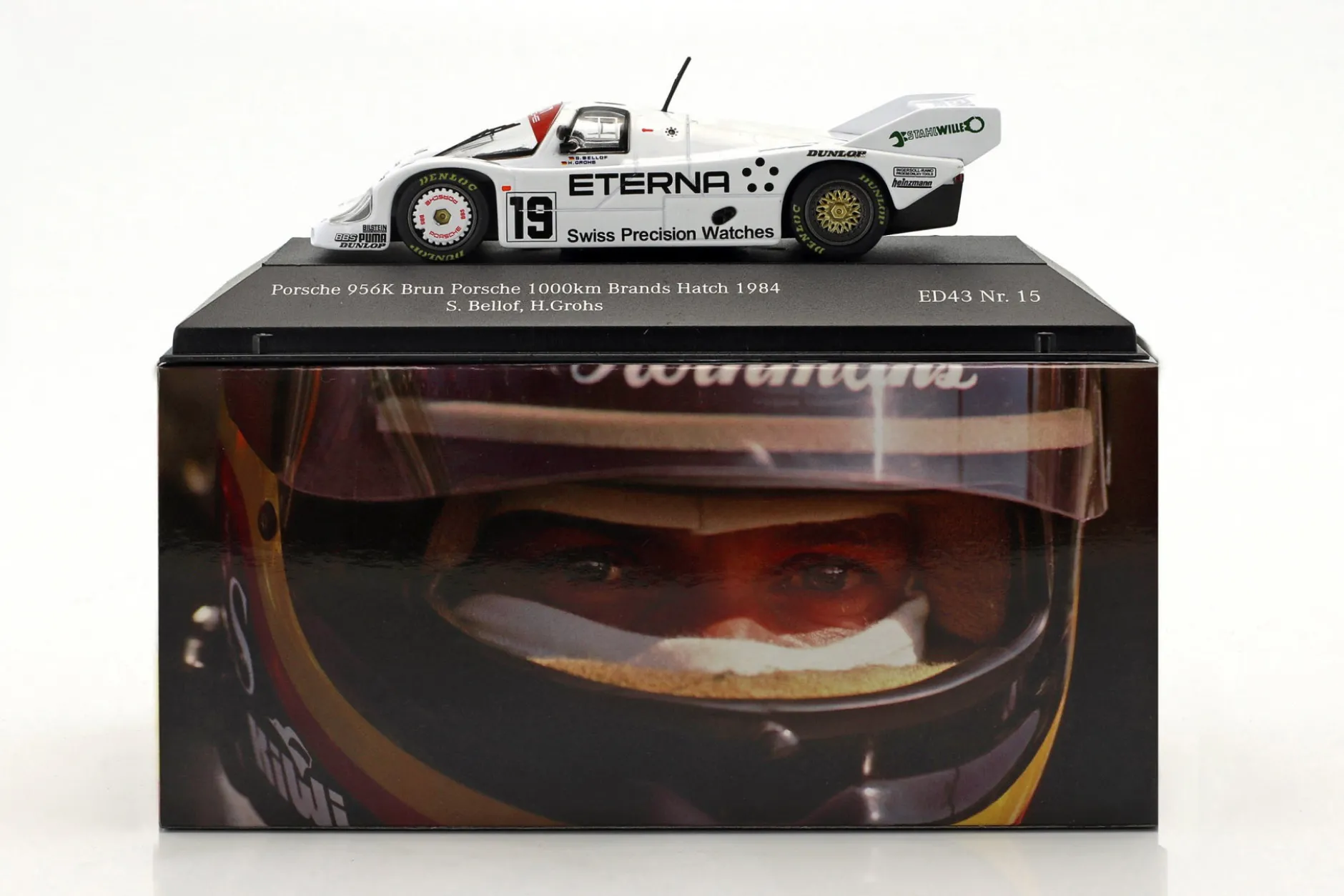 Porsche 956K Brun #19 5th 1000km Brands Hatch 1984 Bellof, Grohs 1:43 CMR