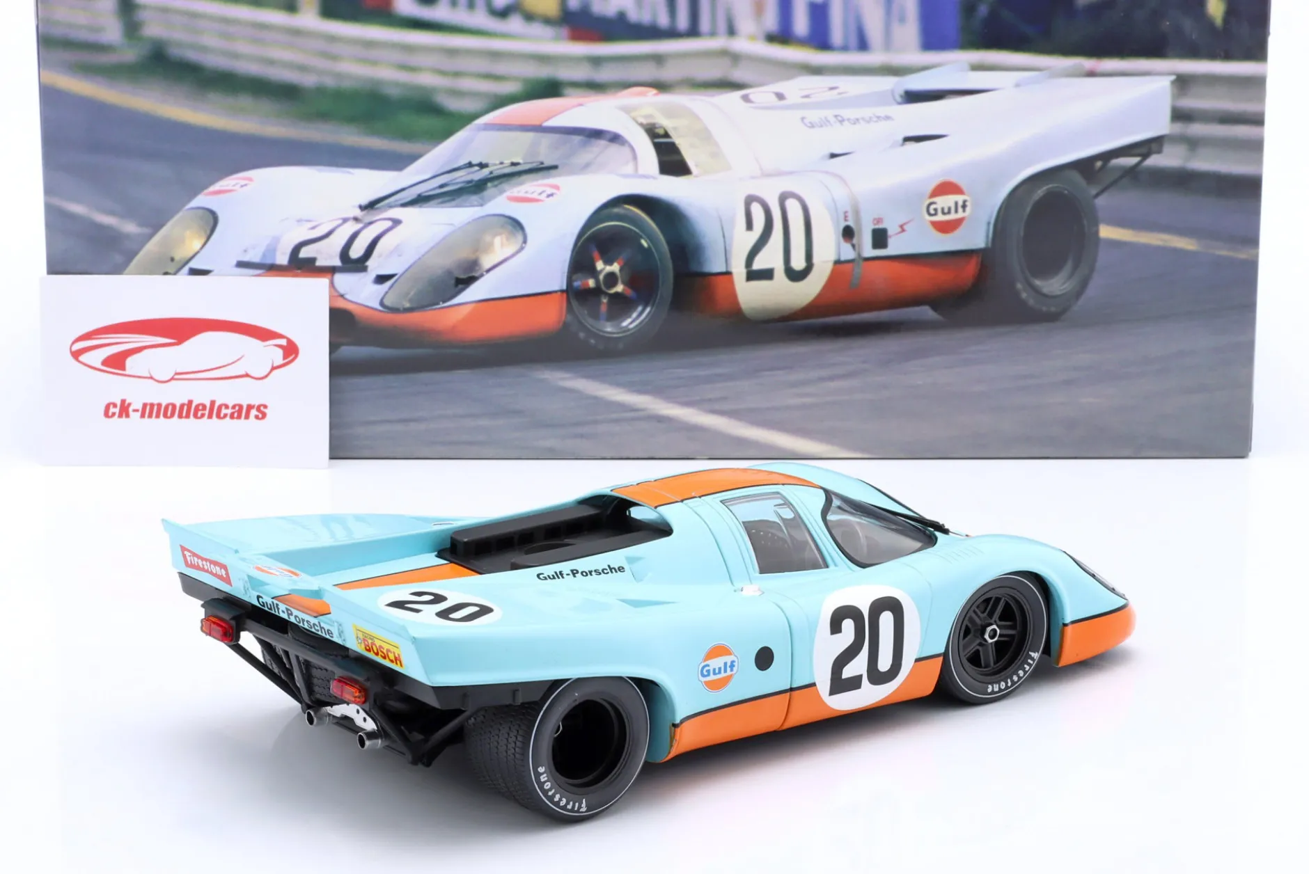 Porsche 917K #20 Gulf 24h LeMans 1970 Siffert, Redman 1:18 WERK83