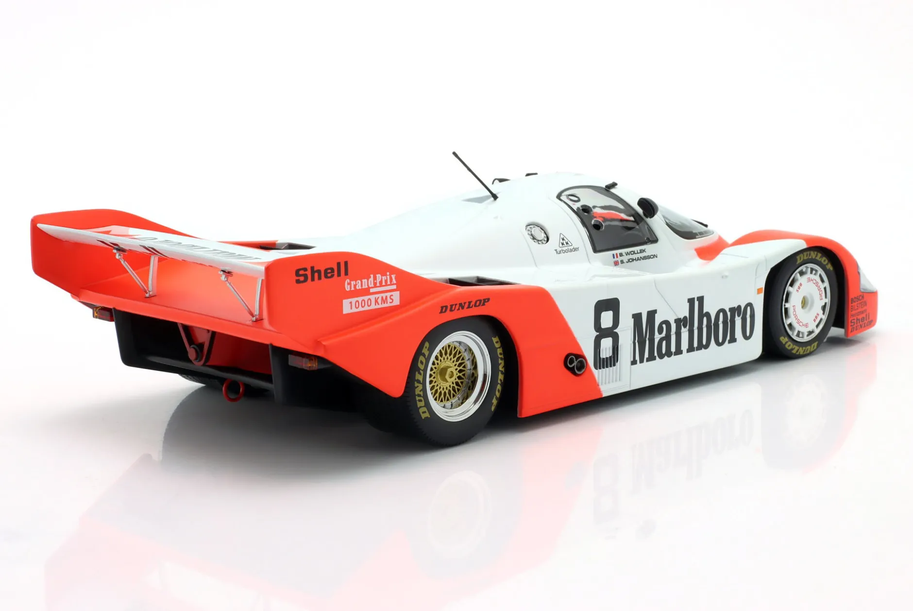Porsche 956 KH #8 2nd 1000km Silverstone 1983 Wollek, Johansson 1:18 WERK83