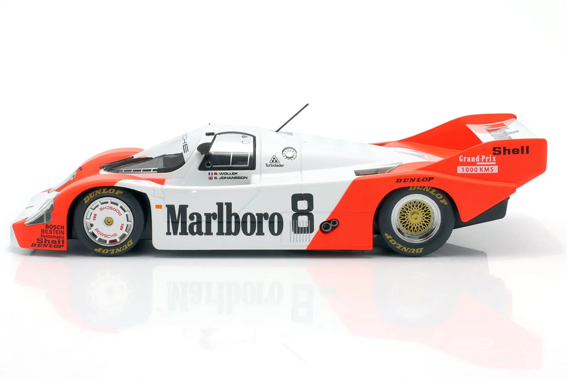Porsche 956 KH #8 2nd 1000km Silverstone 1983 Wollek, Johansson 1:18 WERK83