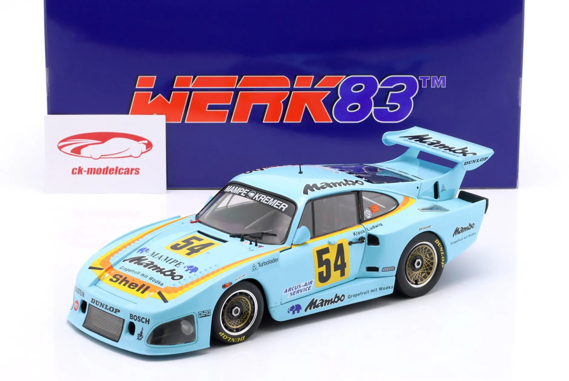 Porsche 935 K3 Mambo #54 DRM Champion 1979 Klaus Ludwig 1:18 WERK83
