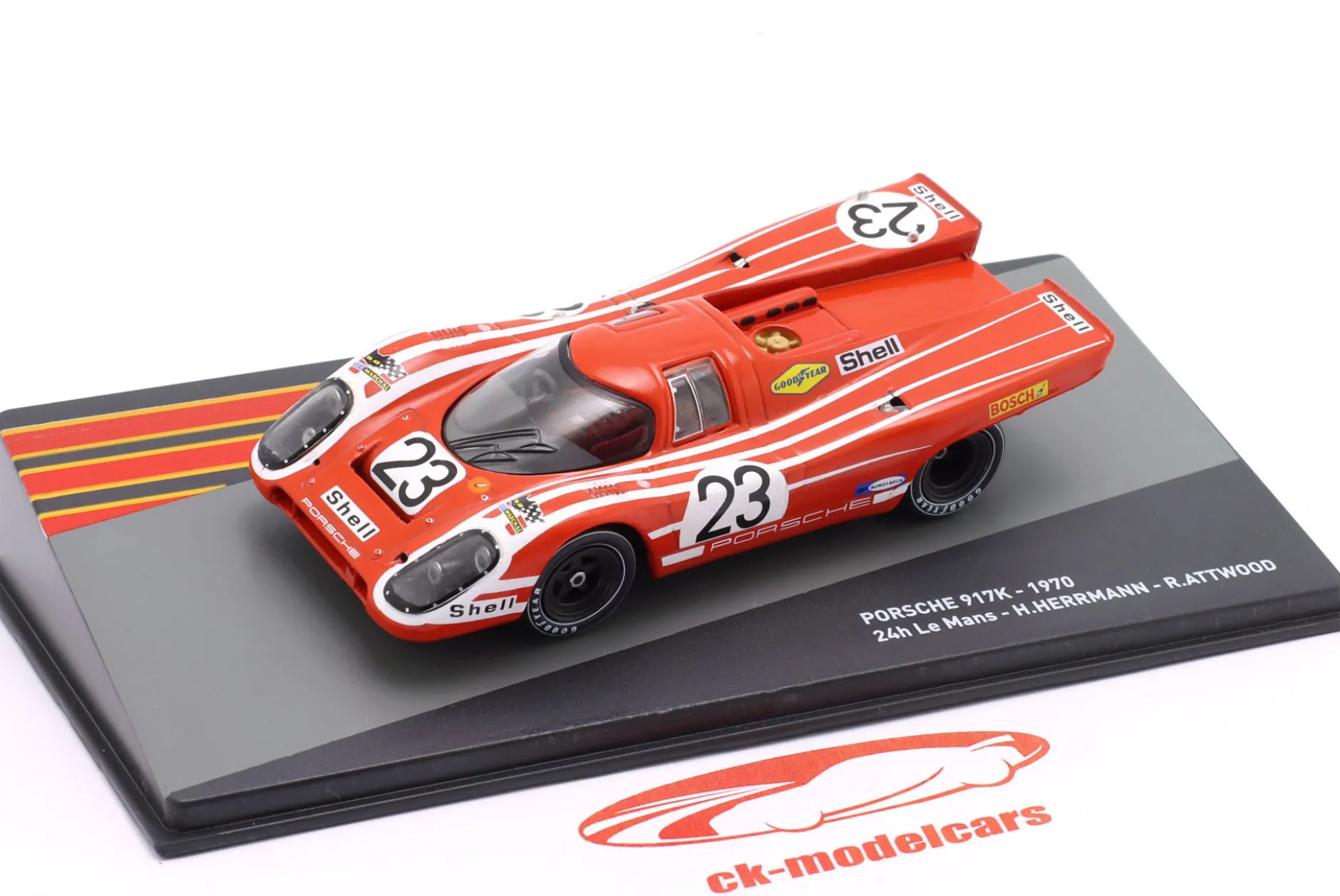 Porsche 917K #23 Sieger 24h LeMans 1970 Attwood, Herrmann 1:43 Altaya
