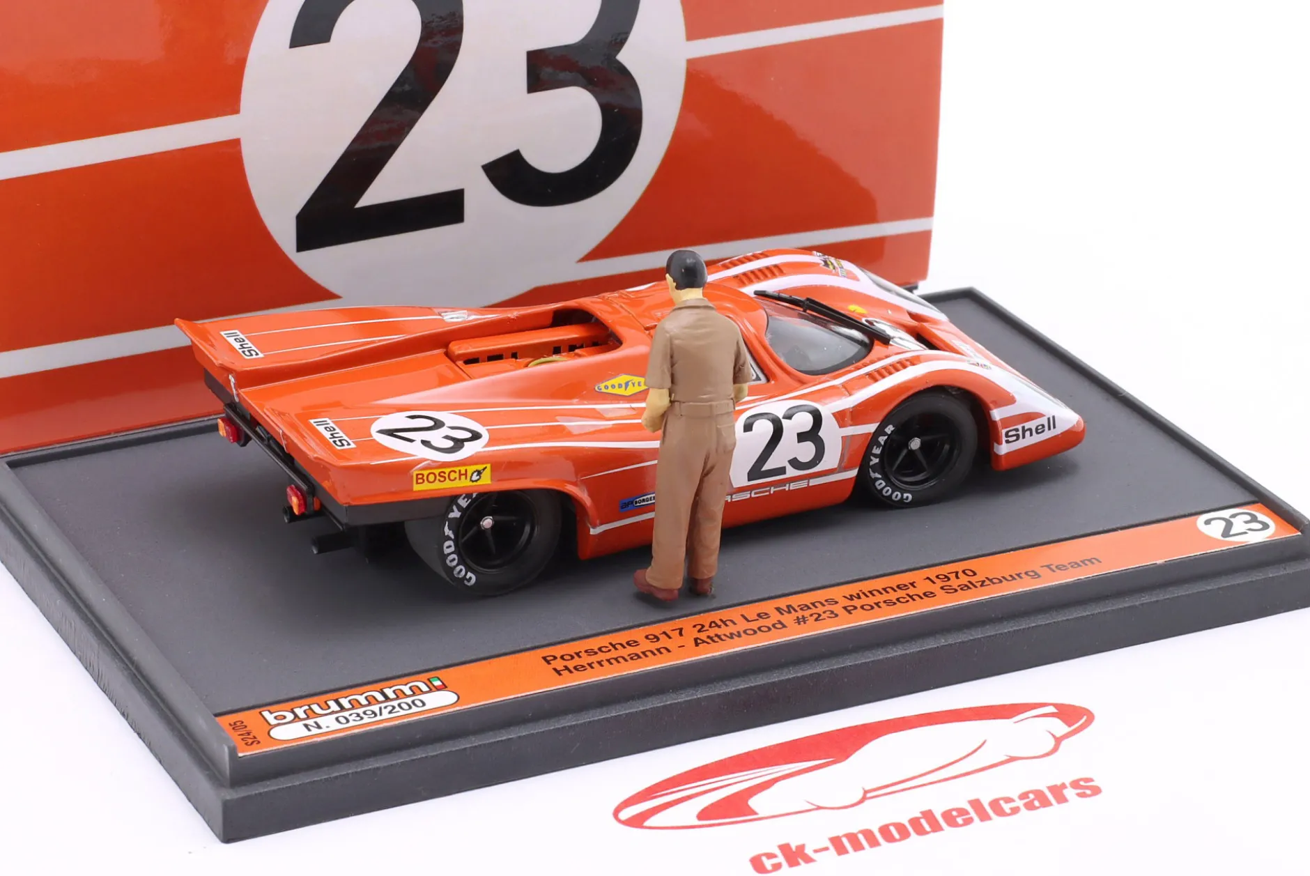 Porsche 917K #23 Sieger 24h LeMans 1970 Attwood, Herrmann 1:43 Brumm