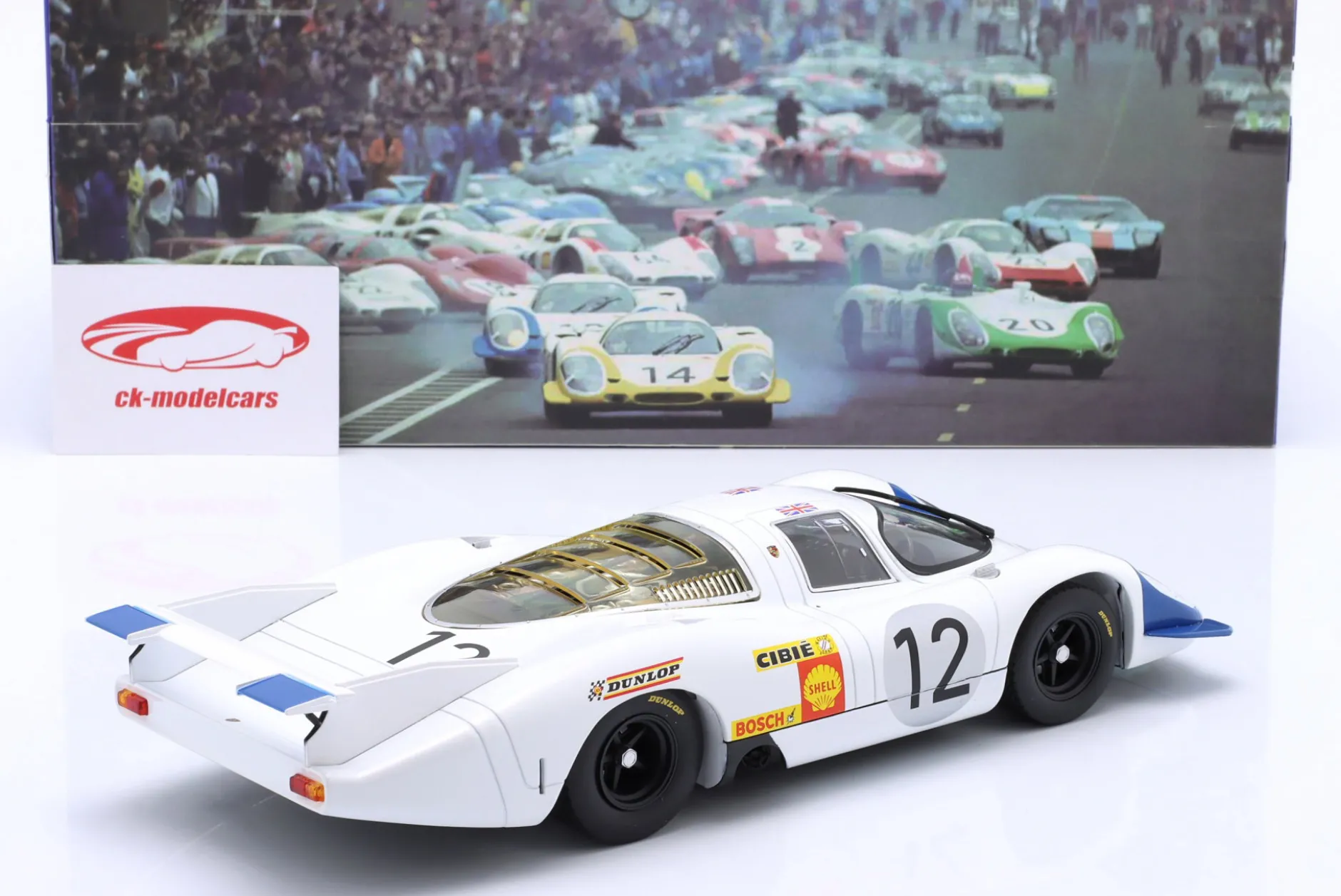 Porsche 917 LH #12 24h LeMans 1969 Elford, Attwood 1:18 WERK83