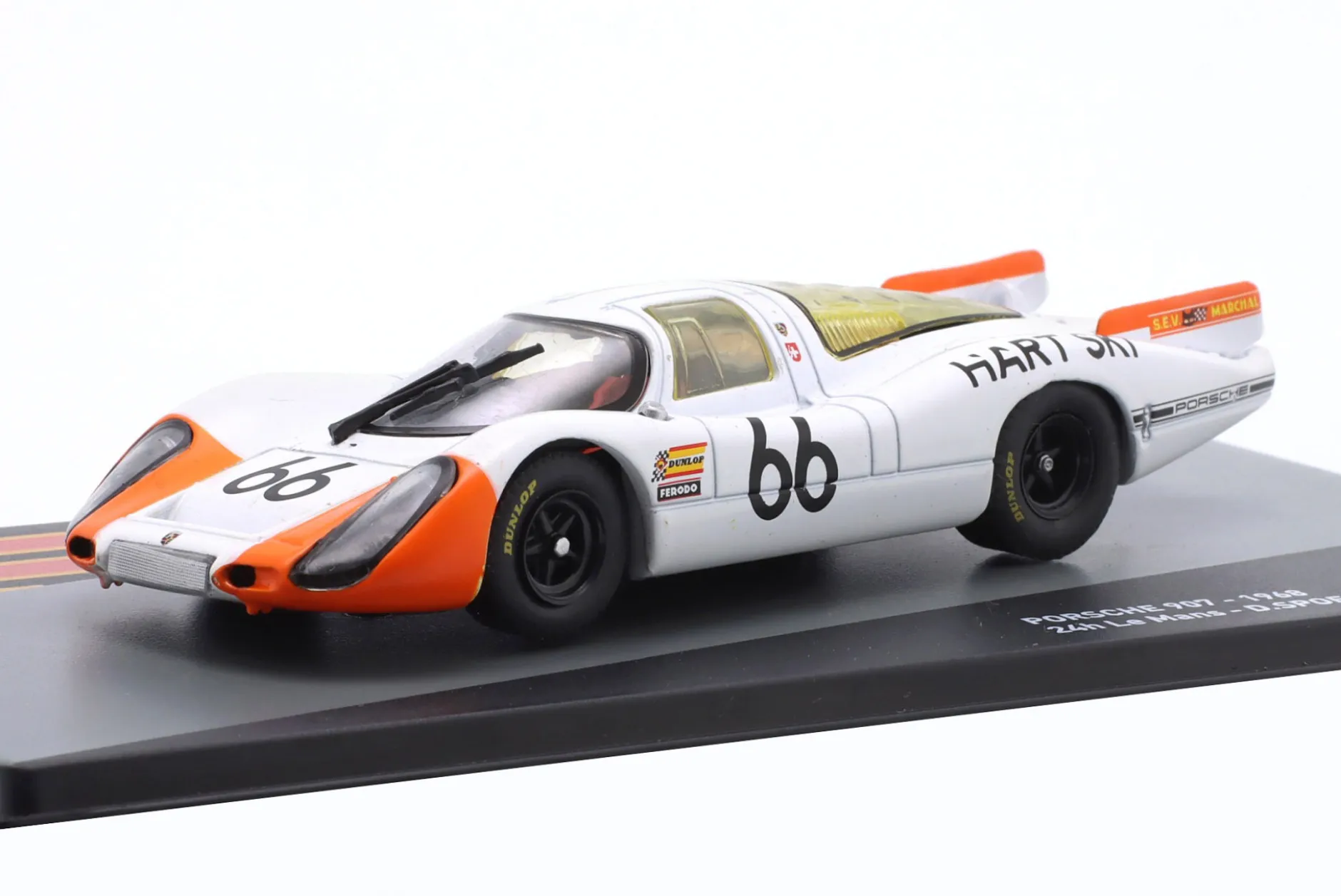 Porsche 907LH #66 2nd 24h LeMans 1968 Steinemann, Spoerry 1:43 Altaya