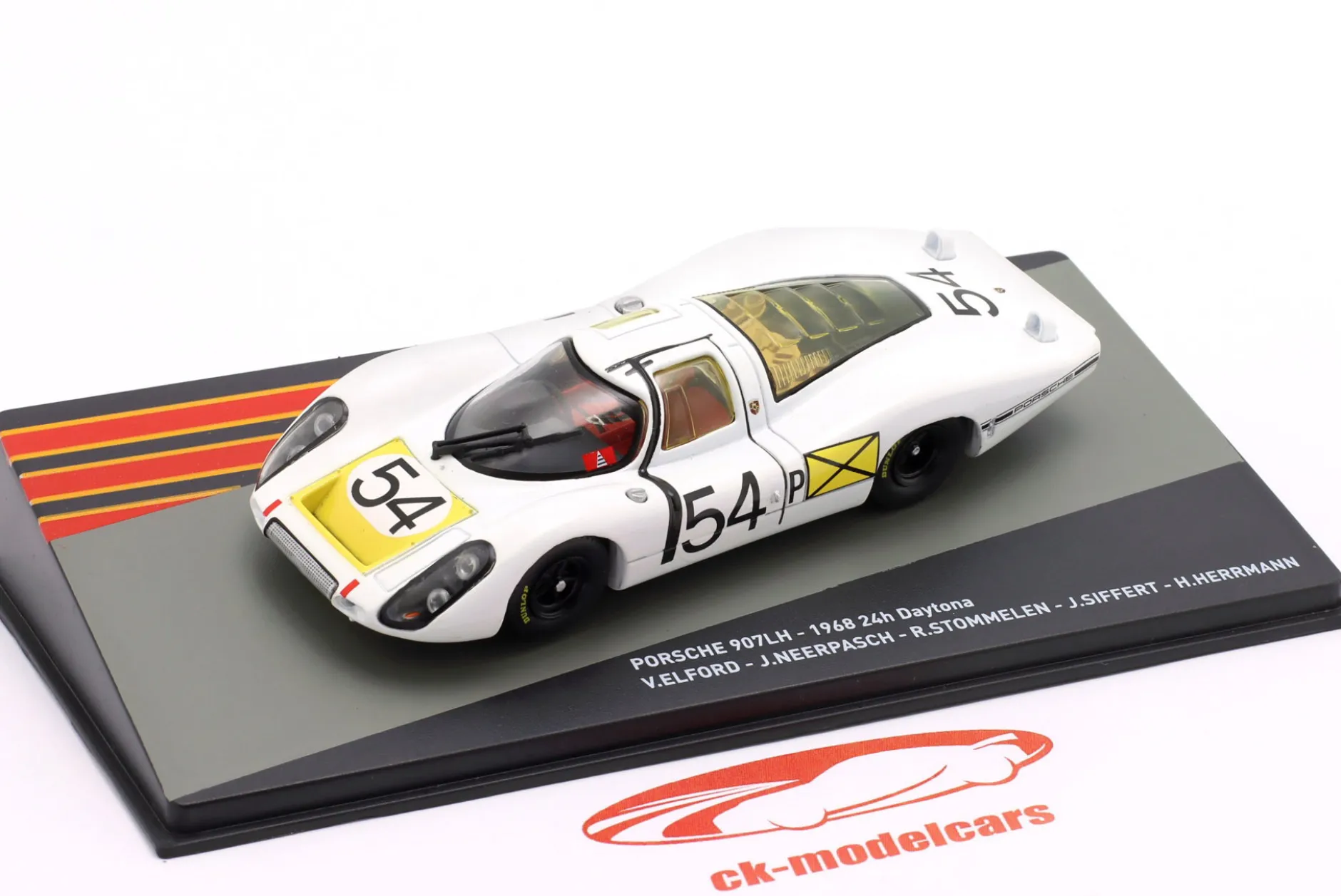 Porsche 907LH #54 Sieger 24h Daytona 1968 Porsche Works Team 1:43 Altaya