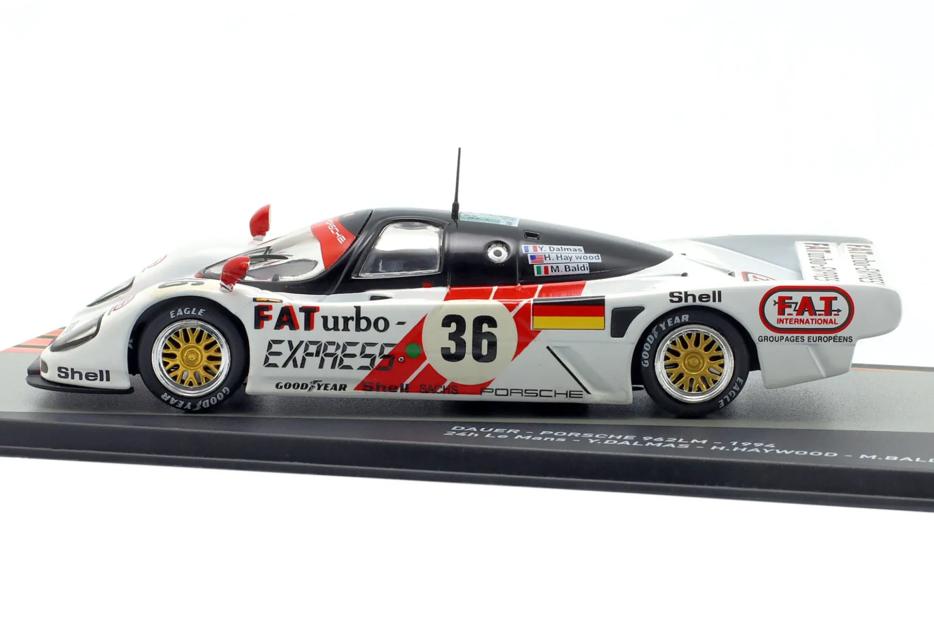 Porsche 962LM #36 Sieger 24h LeMans 1994 Baldi, Dalmas, Haywood 1:43 Altaya