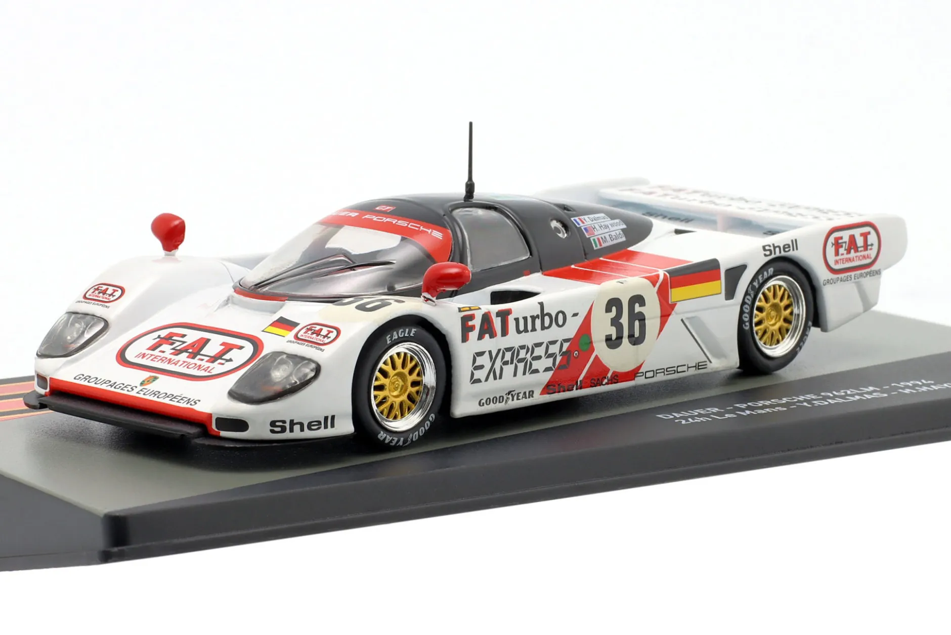 Porsche 962LM #36 Sieger 24h LeMans 1994 Baldi, Dalmas, Haywood 1:43 Altaya