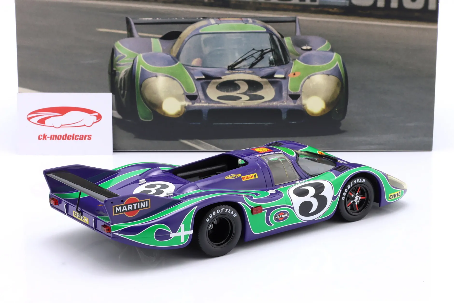 Porsche 917L #3 2nd 24h LeMans 1970 Larrousse, Kauhsen 1:18 WERK83