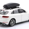 Porsche Macan mit Dachbox weiß 1:24 Bburago
