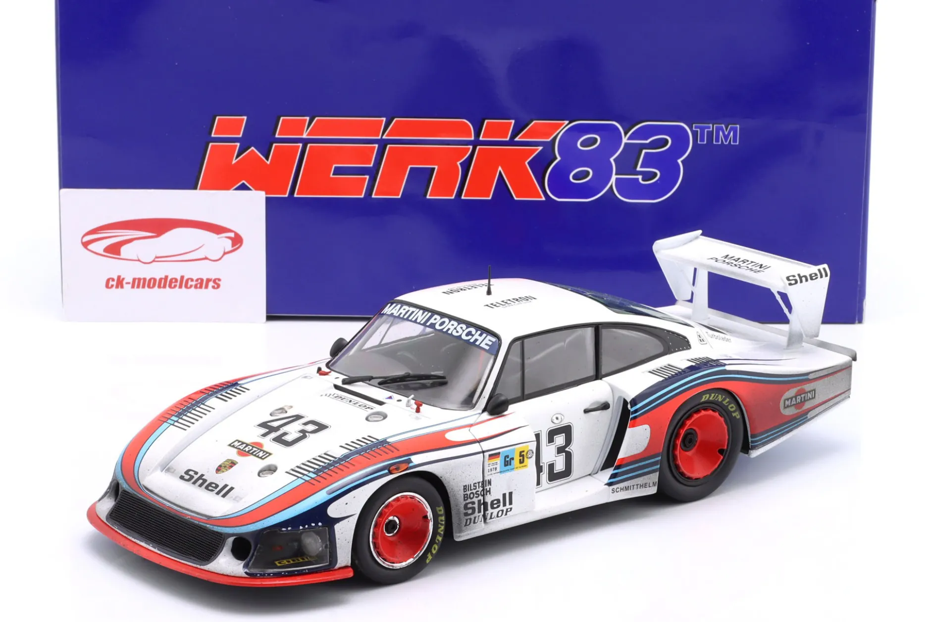 Porsche 935/78 Moby Dick #43 8th 24h LeMans 1978 Dirty Version 1:18 WERK83