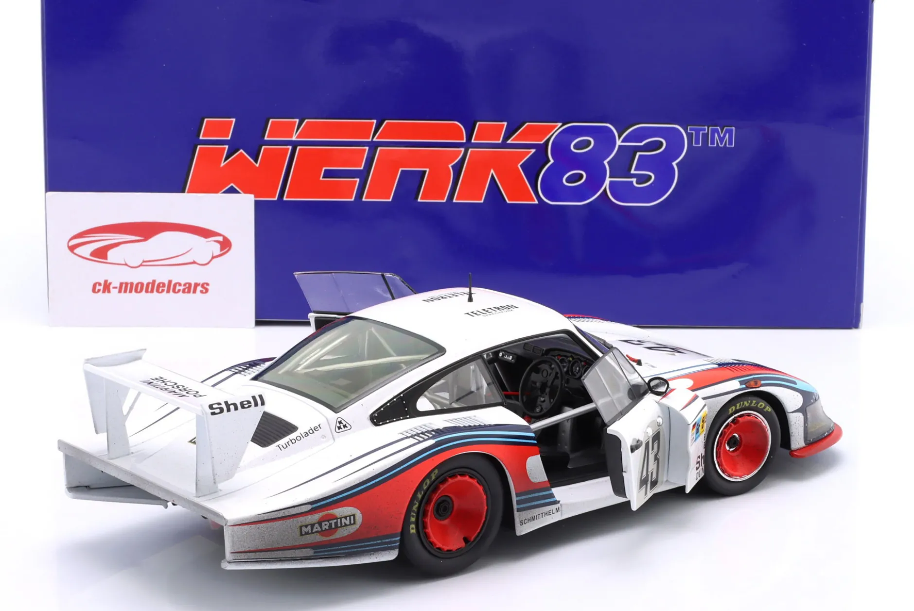Porsche 935/78 Moby Dick #43 8th 24h LeMans 1978 Dirty Version 1:18 WERK83