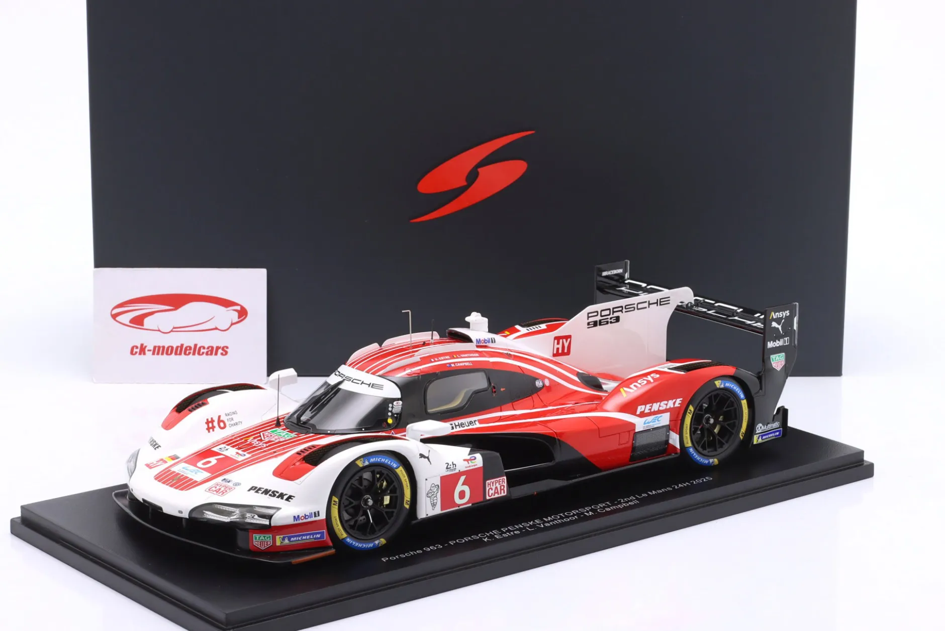 Porsche 963 #6 2nd 24h LeMans 2025 Porsche Penske Motorsport 1:18 Spark