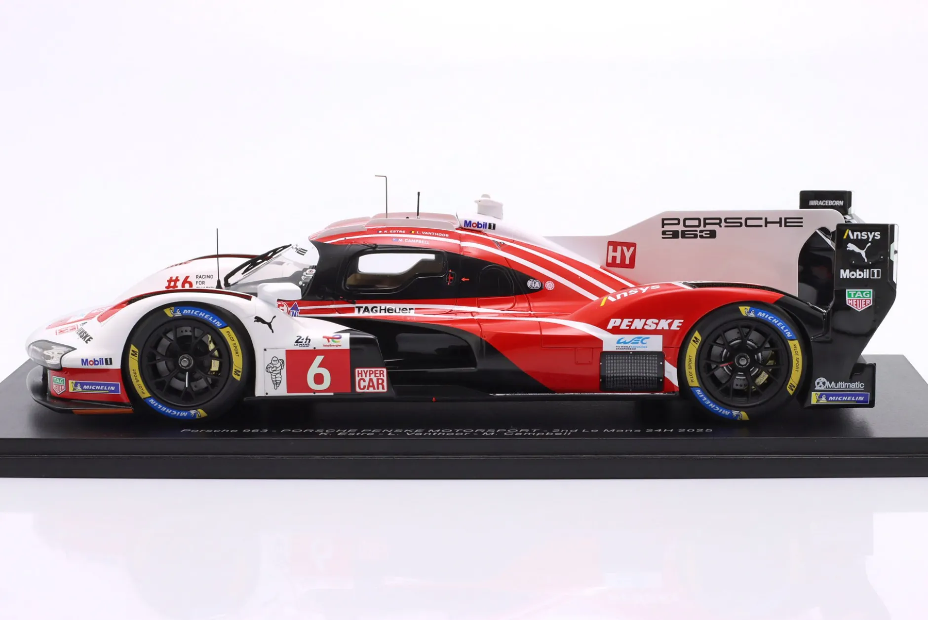 Porsche 963 #6 2nd 24h LeMans 2025 Porsche Penske Motorsport 1:18 Spark