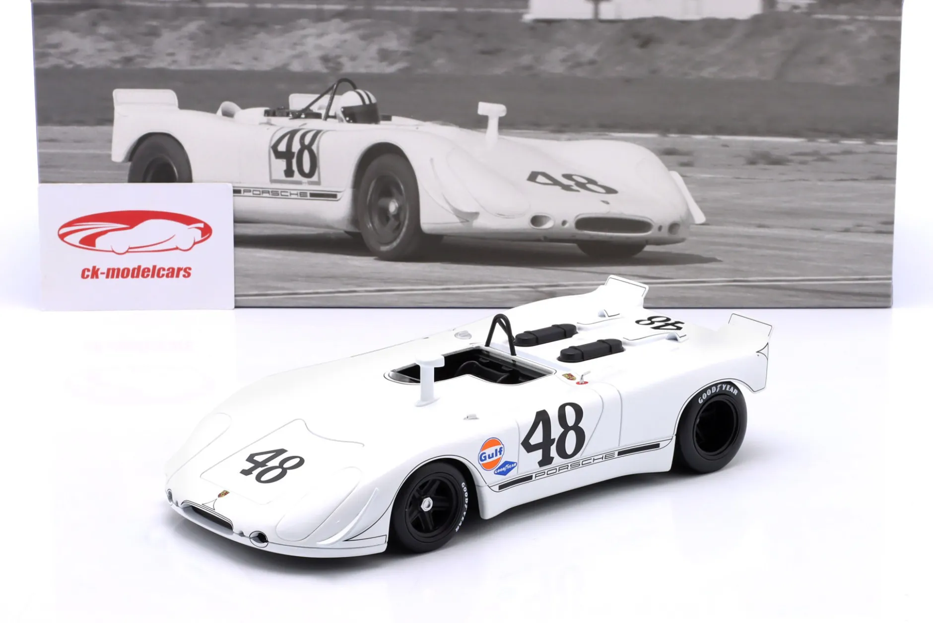 Porsche 908/02 #48 2nd 12h Sebring 1970 McQueen, Revson 1:18 WERK83