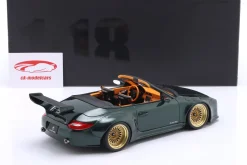 Porsche 911 (997.2) Old & New Tokyo Auto Salon 2010 grün / goldene Felgen 1:18 GT-Spirit