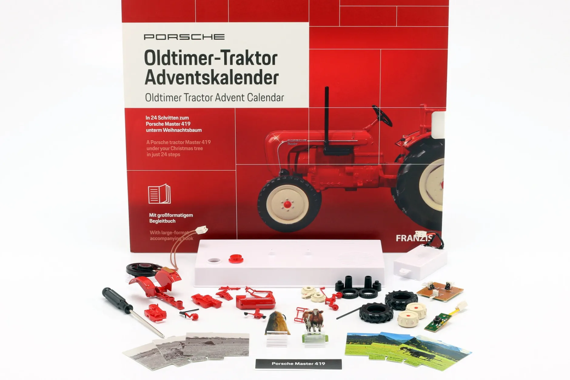Porsche Oldtimer-Traktor Adventskalender : Porsche Master 419 1:43 Franzis
