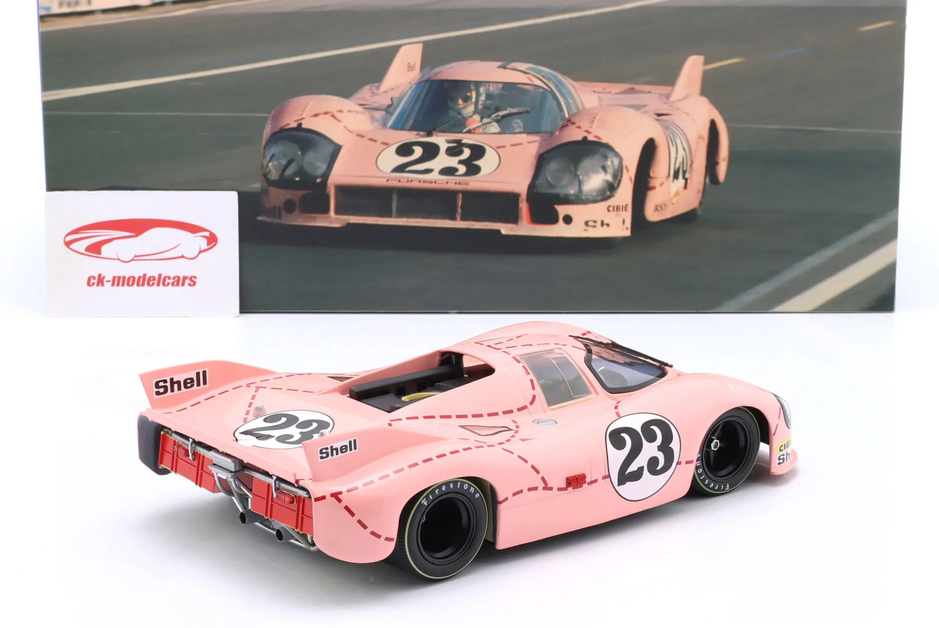 Porsche 917/20 Pink Pig #23 1st Practice 24h LeMans 1971 Kauhsen, Joest 1:18 WERK83