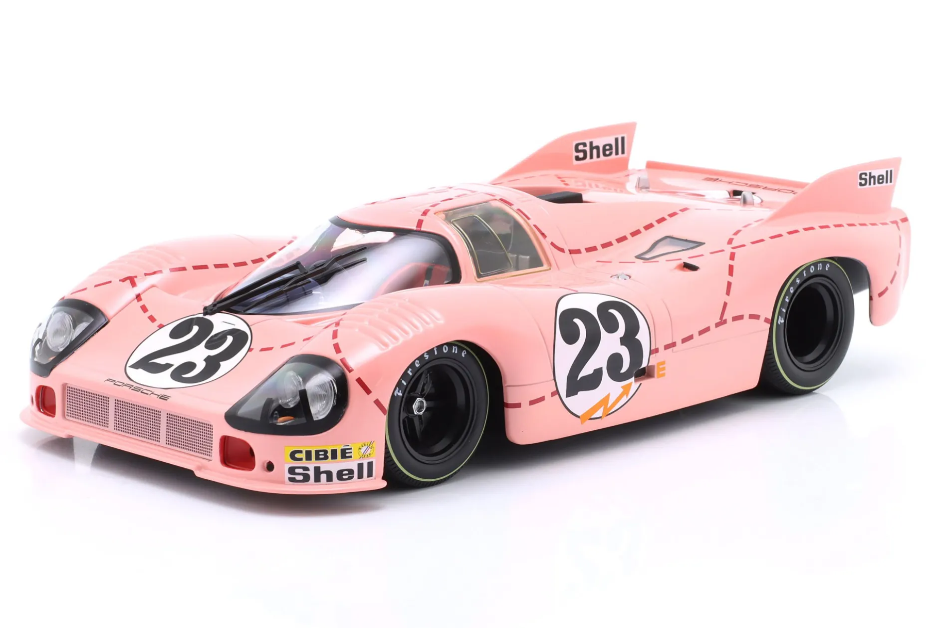 Porsche 917/20 Pink Pig #23 1st Practice 24h LeMans 1971 Kauhsen, Joest 1:18 WERK83