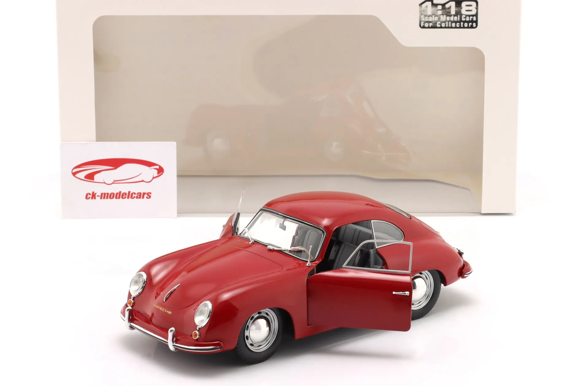 Porsche 356 Pre-A Baujahr 1953 dunkelrot 1:18 Solido