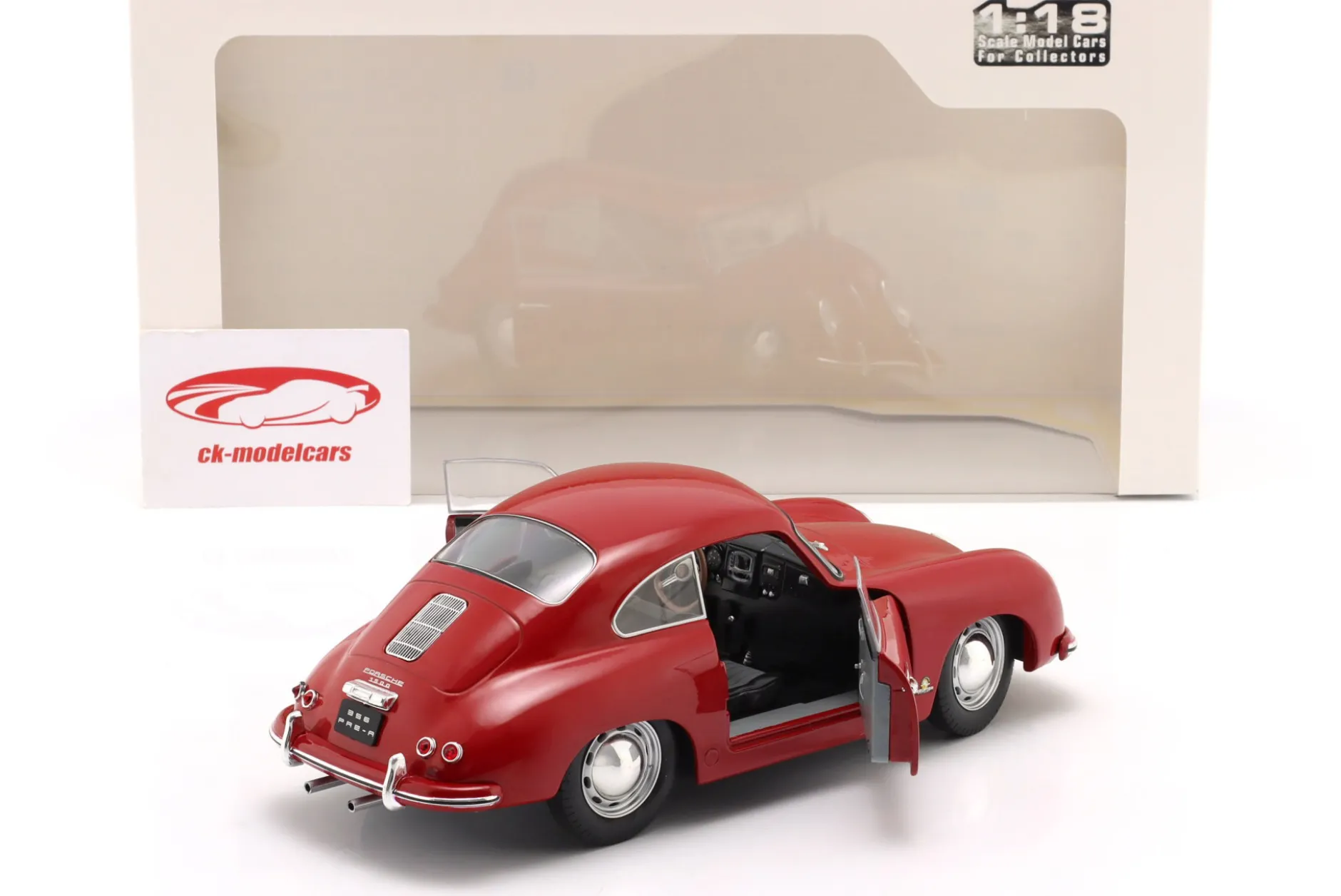 Porsche 356 Pre-A Baujahr 1953 dunkelrot 1:18 Solido