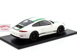 Porsche 911 (991) R Baujahr 2016 weiß / grün 1:12 Schuco
