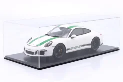Porsche 911 (991) R Baujahr 2016 weiß / grün 1:12 Schuco