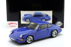 Porsche 911 (964) RS Baujahr 1992 blau / Speedline Felgen 1:12 KK-Scale