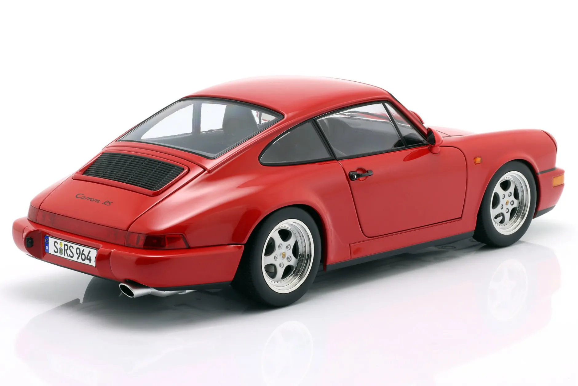 Porsche 911 (964) RS Baujahr 1992 rot / Speedline Felgen 1:12 KK-Scale