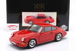 Porsche 911 (964) RS Baujahr 1992 rot / Speedline Felgen 1:12 KK-Scale