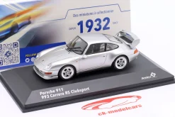 Porsche 993 RS Clubsport Baujahr 1993-1995 polarsilber 1:43 Solido