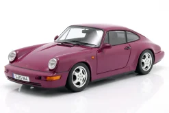 Porsche 911 (964) RS mit Cup Felgen Baujahr 1992 rubinrot 1:12 KK-Scale