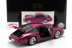 Porsche 911 (964) RS mit Speedline Felgen Baujahr 1992 rubinrot 1:12 KK-Scale