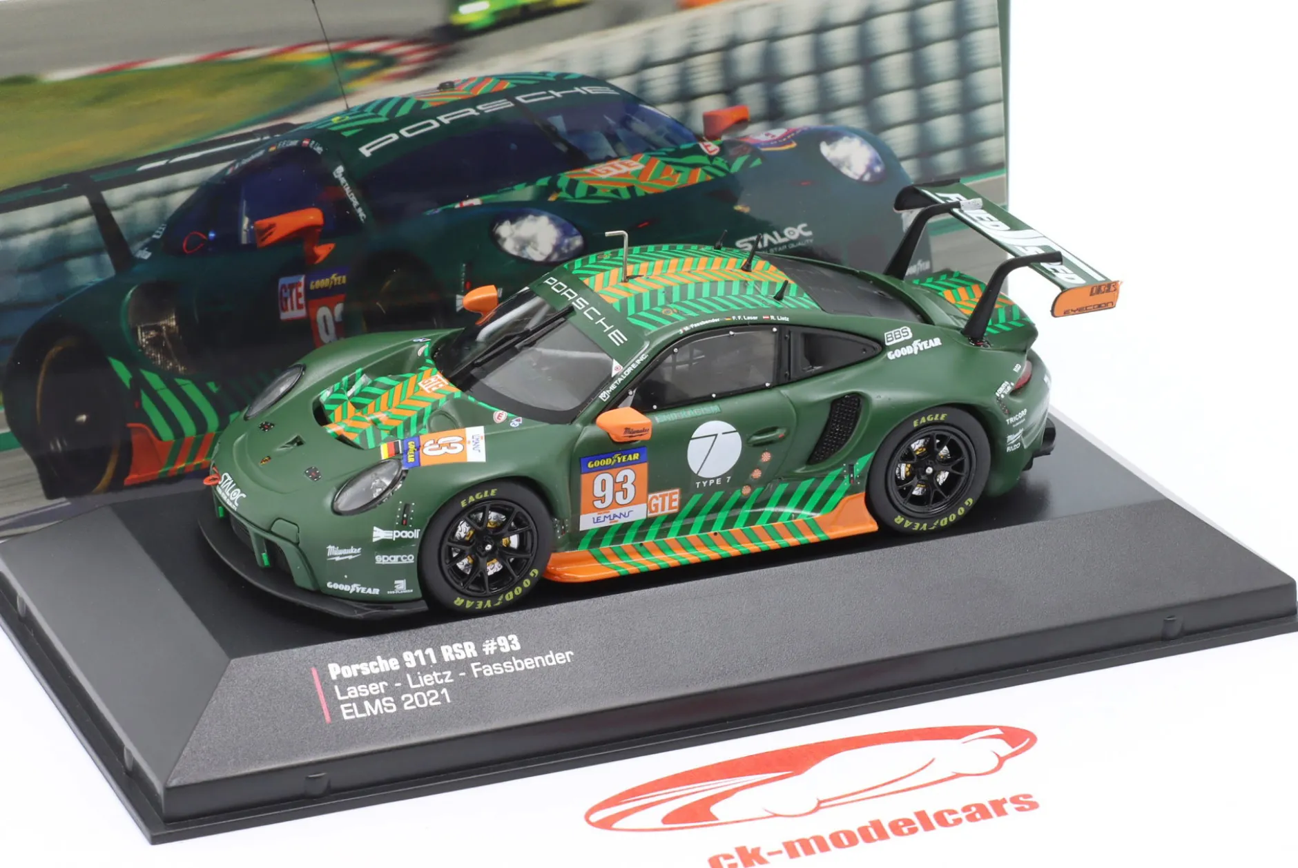 Porsche 911 RSR-19 #93 ELMS 2021 Proton Competition 1:43 Ixo