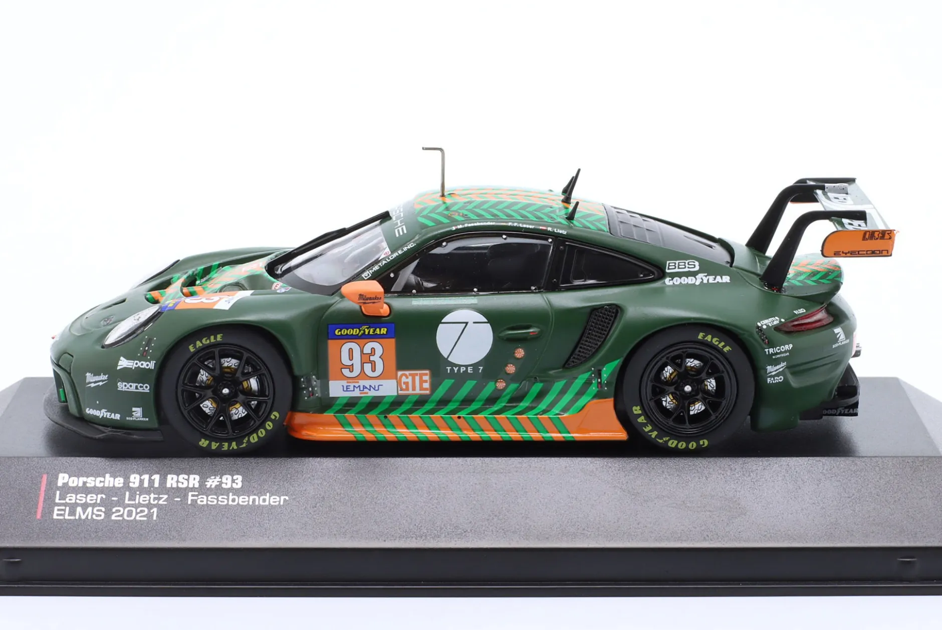 Porsche 911 RSR-19 #93 ELMS 2021 Proton Competition 1:43 Ixo
